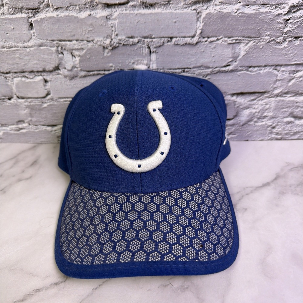 NFL Indianapolis Colts New Era 39Thirty Fitted Hat, Medium-Large Blue